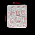 Moule silicone cœur feuilles lune pour bijoux – Couleur Style 42