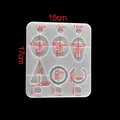 Moule silicone cœur feuilles lune pour bijoux – Couleur Style 44