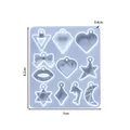 Moule silicone cœur feuilles lune pour bijoux – Couleur Style 56