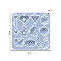 Moule silicone cœur feuilles lune pour bijoux – Couleur Style 57