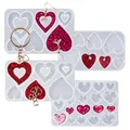 Moule silicone cœur pour bijoux et porte-clés – 1