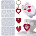 Moule silicone cœur pour bijoux et porte-clés – 6