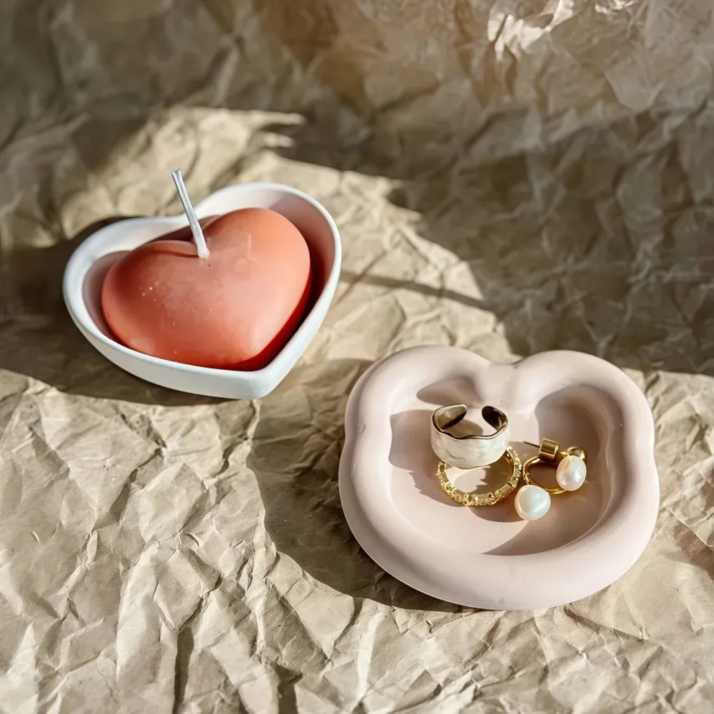 Moule silicone cœur pour plats de rangement