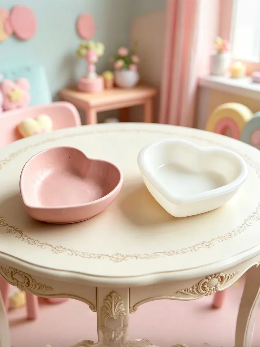 Moule silicone cœur pour plats de rangement