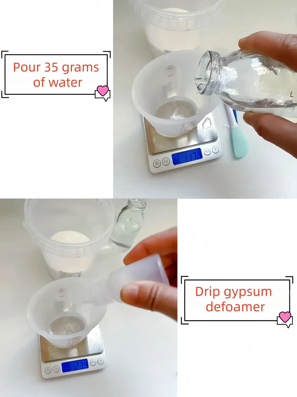 Moule silicone cœur pour plats de rangement