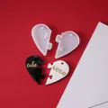 Moule silicone cœur pour porte-clés et bijoux – 2