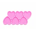 Moule silicone cœur pour porte-clés et bijoux – 3