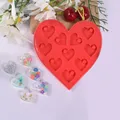 Moule silicone cœur pour porte-clés et bijoux – 3