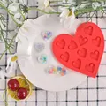 Moule silicone cœur pour porte-clés et bijoux – 4