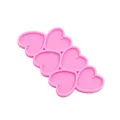 Moule silicone cœur pour porte-clés et bijoux – 5