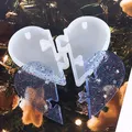 Moule silicone cœur pour porte-clés et bijoux – 5