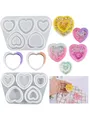Moule silicone cœur pour porte-clés et bijoux – Couleur 5 Heart
