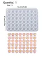 Moule silicone cœur pour porte-clés et bijoux – Couleur Double Hole Heart