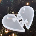 Moule silicone cœur pour porte-clés et bijoux – Couleur Heart A
