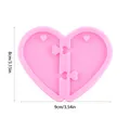Moule silicone cœur pour porte-clés et bijoux – Couleur Heart B