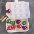 Moule silicone cœur pour porte-clés et bijoux – Couleur Heart pendant