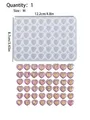 Moule silicone cœur pour porte-clés et bijoux – Couleur Single Hole Heart