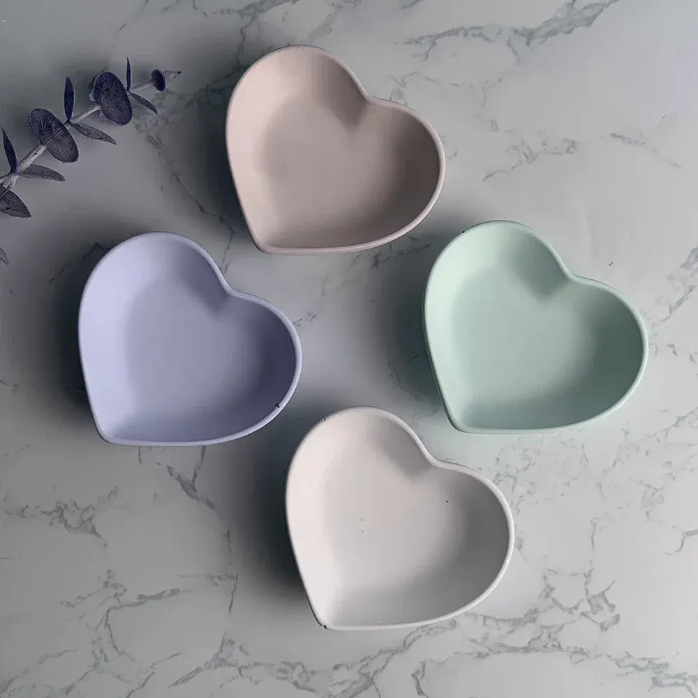 Moule silicone cœur pour rangement bijoux