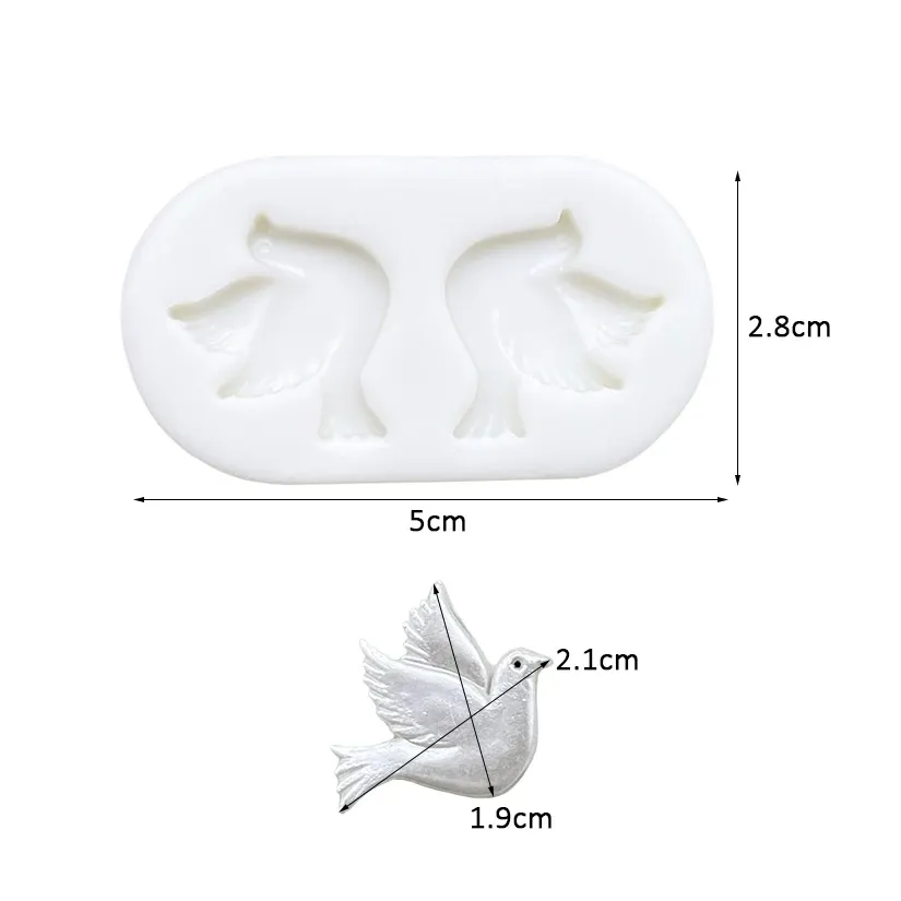Moule silicone colombe pour gâteaux et chocolats
