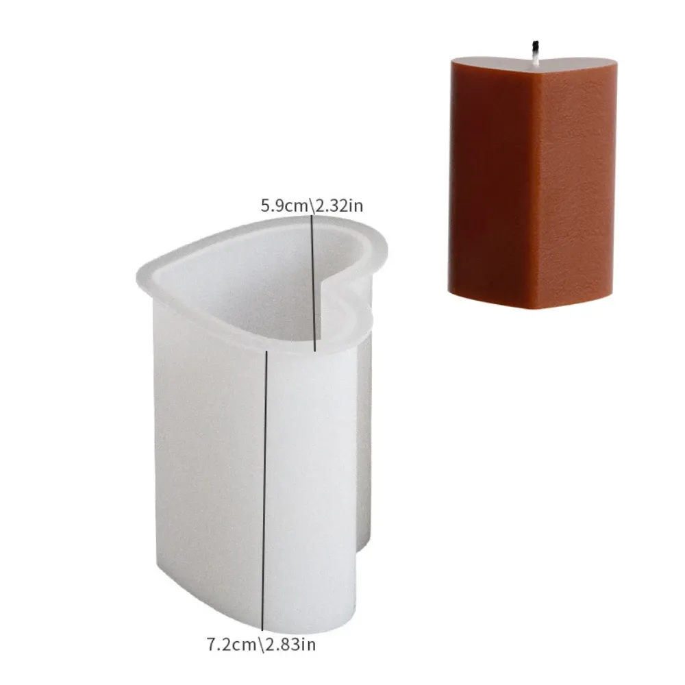 Moule silicone colonne géométrique rayé pour bougie résine