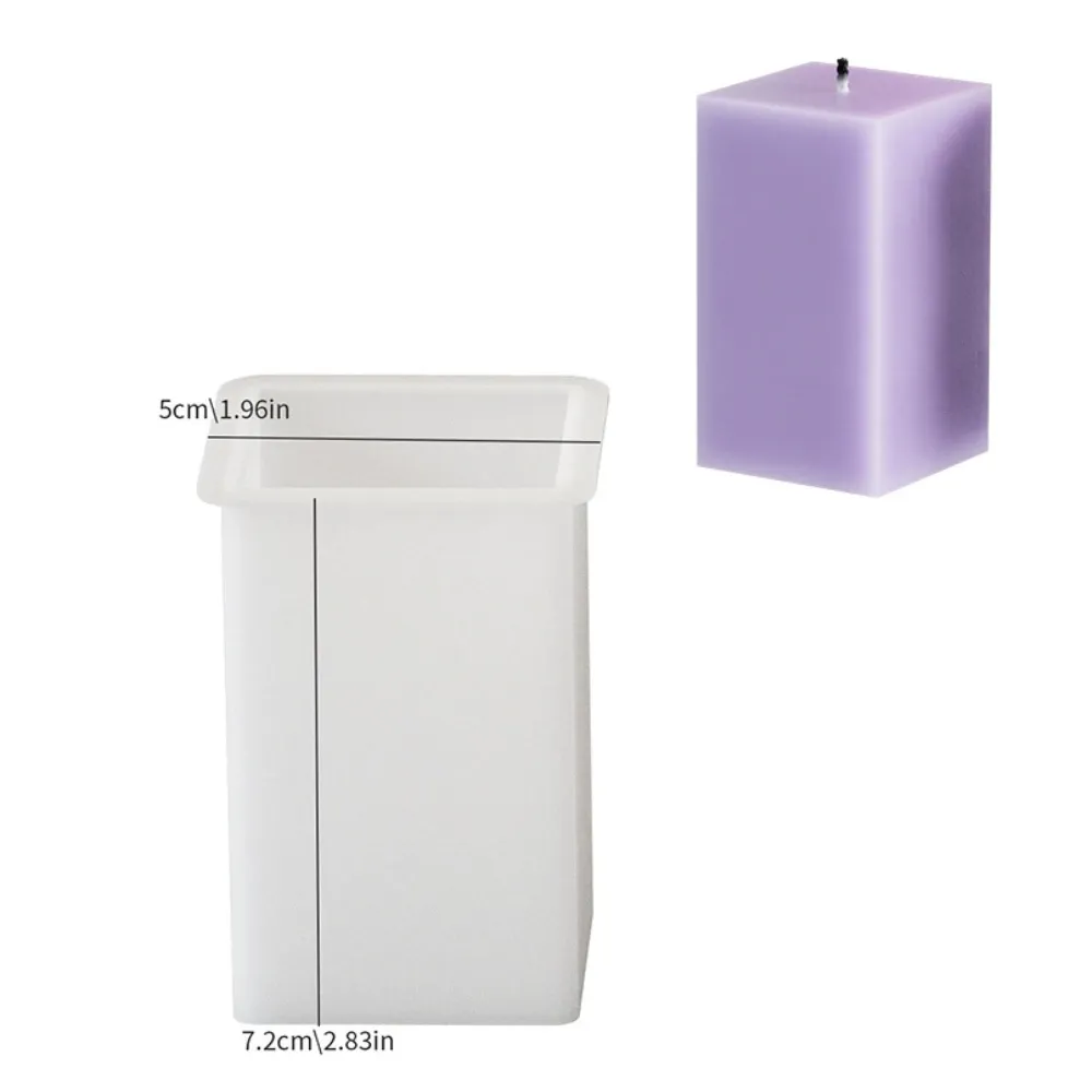 Moule silicone colonne géométrique rayé pour bougie résine
