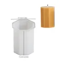 Moule silicone colonne géométrique rayé pour bougie résine – Couleur GRIS FONCÉ (E)