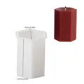 Moule silicone colonne géométrique rayé pour bougie résine – Couleur Gris clair (A)