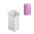 Moule silicone colonne géométrique rayé pour bougie résine – Couleur Vert armée (G)