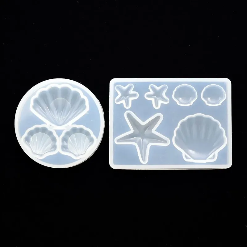 Moule silicone coquillage pour pendentif bijou résine
