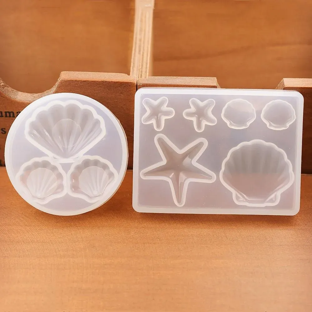Moule silicone coquillage pour pendentif bijou résine