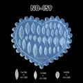Moule silicone coquille fleur feuille tulipe pour nail art – Couleur Argent (NO-159)