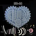Moule silicone coquille fleur feuille tulipe pour nail art – Couleur BLANC (NO-86)