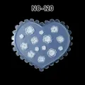Moule silicone coquille fleur feuille tulipe pour nail art – Couleur Brun foncé (NO-120)