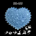 Moule silicone coquille fleur feuille tulipe pour nail art – Couleur Chocolat (NO-149)