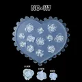 Moule silicone coquille fleur feuille tulipe pour nail art – Couleur CRIMSON (NO-117)