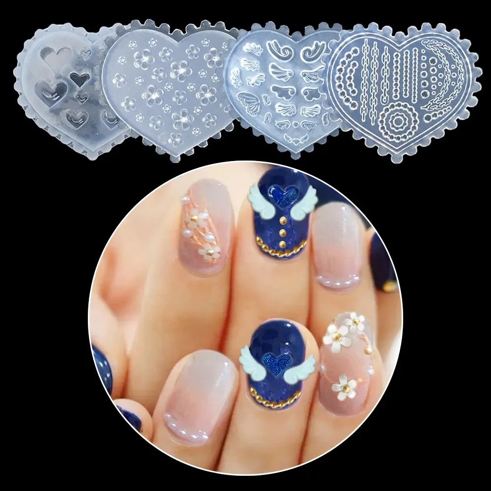 Moule silicone coquille fleur feuille tulipe pour nail art