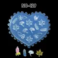 Moule silicone coquille fleur feuille tulipe pour nail art – Couleur Gris clair (NO-129)