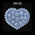 Moule silicone coquille fleur feuille tulipe pour nail art – Couleur gris (NO-93)