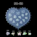 Moule silicone coquille fleur feuille tulipe pour nail art – Couleur Marron clair (NO-118)