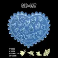 Moule silicone coquille fleur feuille tulipe pour nail art – Couleur moucheté (NO-167)