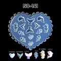 Moule silicone coquille fleur feuille tulipe pour nail art – Couleur prune (NO-141)