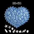 Moule silicone coquille fleur feuille tulipe pour nail art – Couleur Rouge (NO-176)