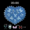 Moule silicone coquille fleur feuille tulipe pour nail art – Couleur vert clair (NO-132)