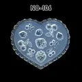 Moule silicone coquille fleur feuille tulipe pour nail art – Couleur vert (NO-106)