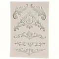 Moule silicone couronne plumes baroque pour décoration – 4