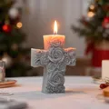 Moule silicone croix fleur pour bougie et savon – 5