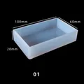 Moule silicone cubique rectangulaire résine époxy pour bijoux – 3