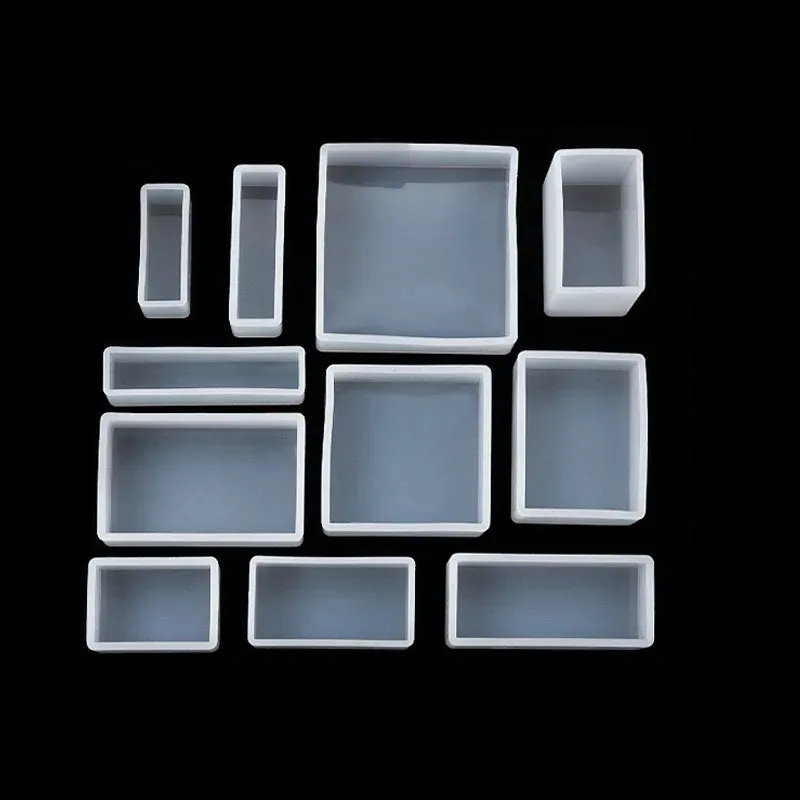Moule silicone cubique rectangulaire résine époxy pour bijoux