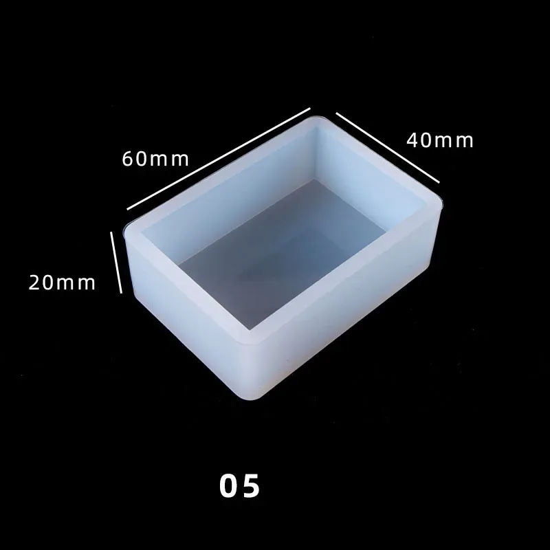 Moule silicone cubique rectangulaire résine époxy pour bijoux