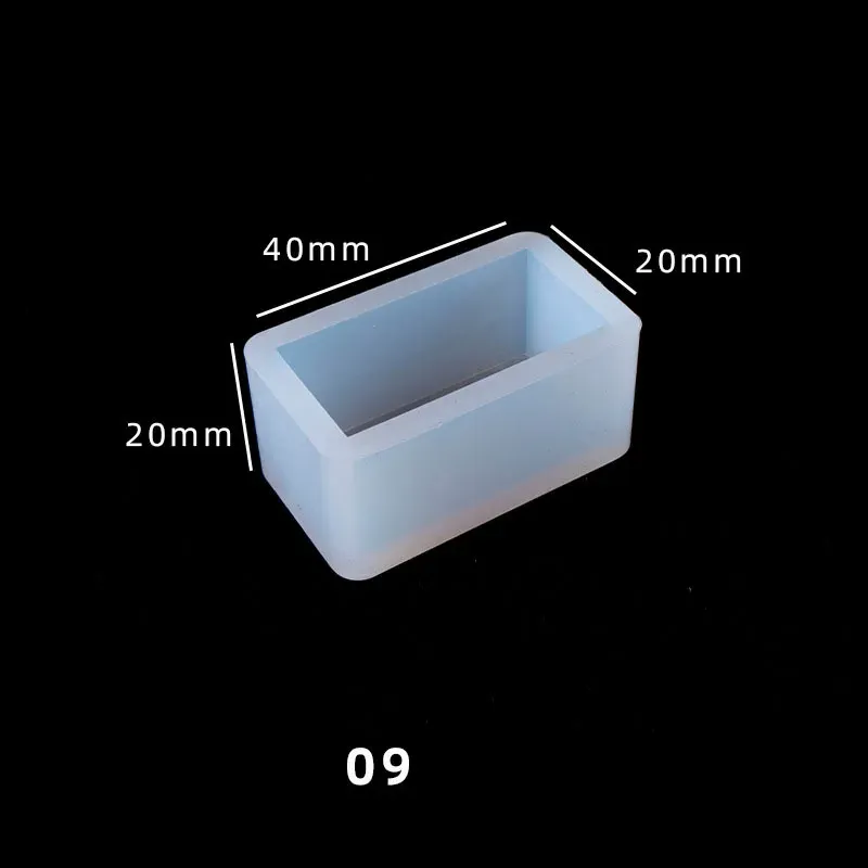 Moule silicone cubique rectangulaire résine époxy pour bijoux